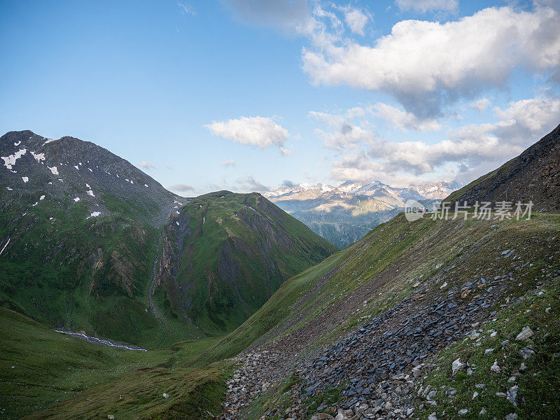 Furka pass山谷，Valais坎顿，瑞士